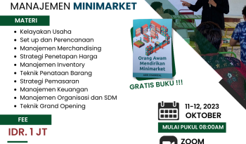 Pelatihan Manajemen Minimarket online